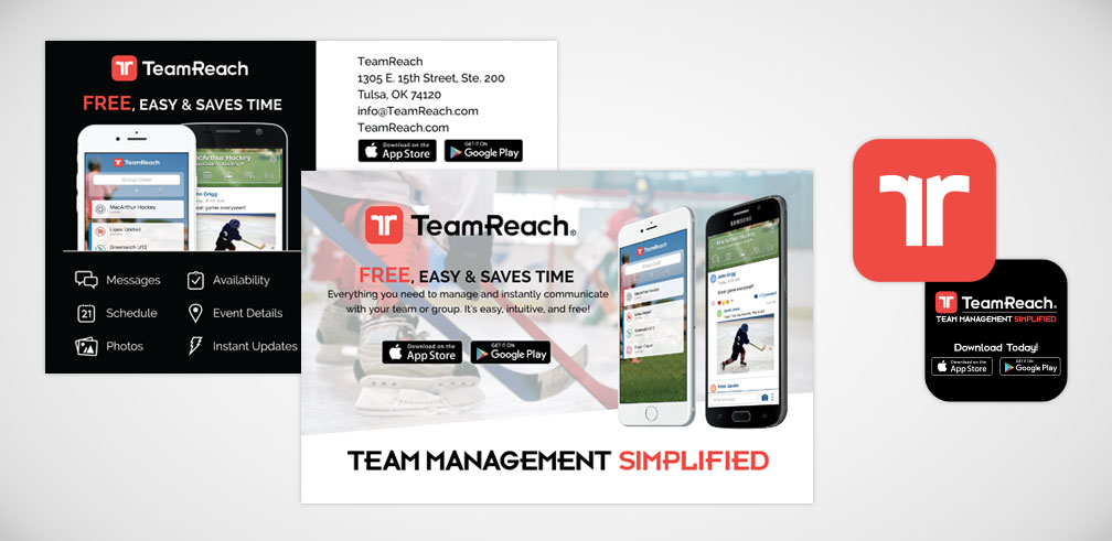 TeamReach Postcard and Favicard
