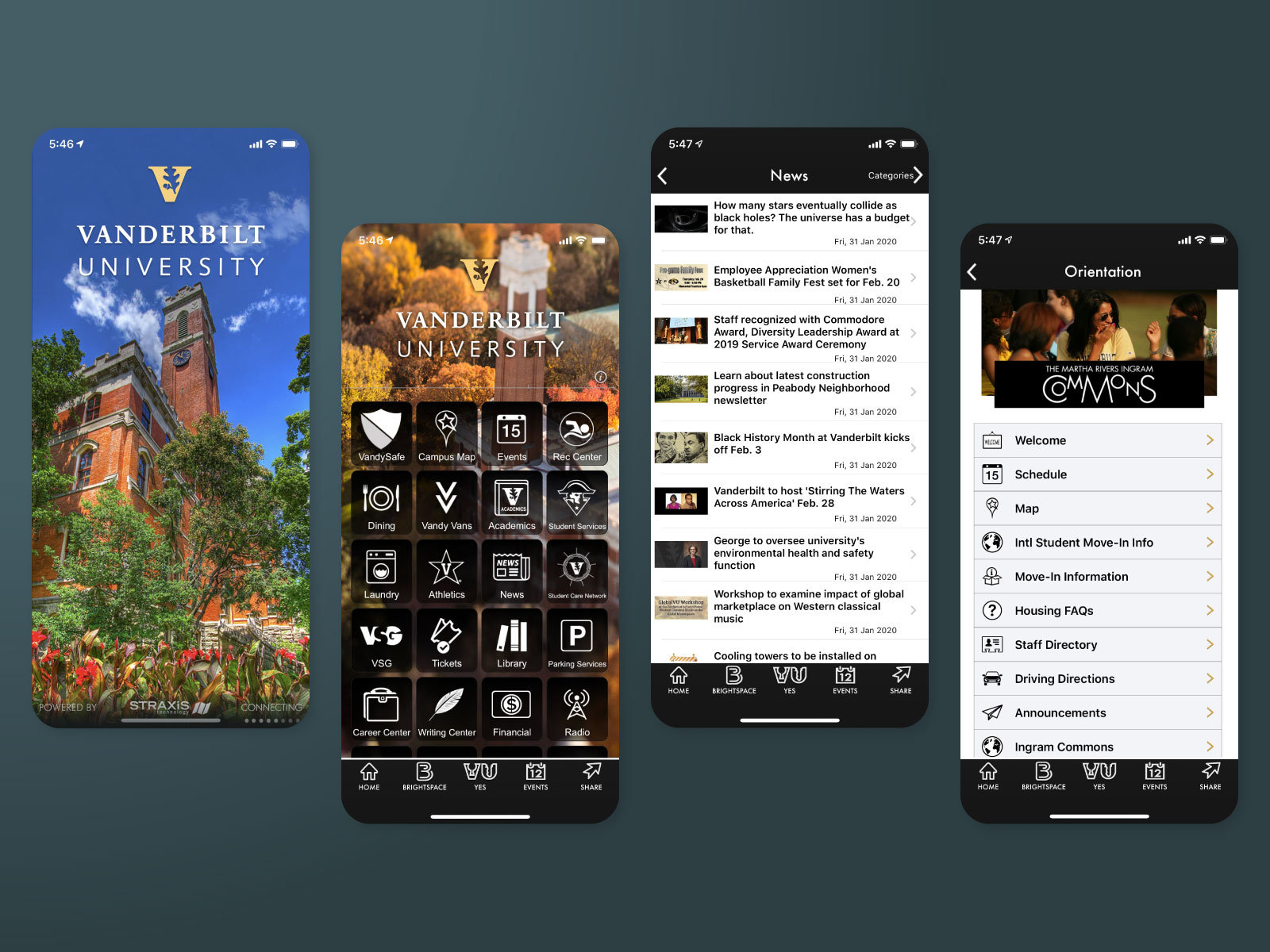Vanderbilt University User Interface